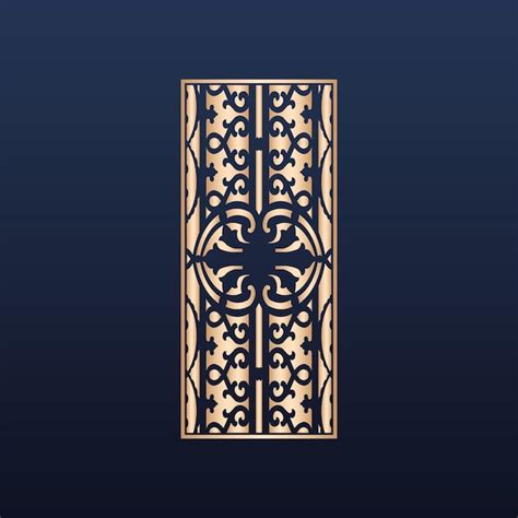 Premium Vector Decorative Laser Cut Panels Template With Abstract