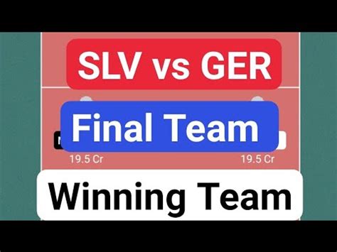 SLV Vs GER VOLLEYBALL DREAM11 TEAM PREDICTION TODAY MATCH Slovenia Vs