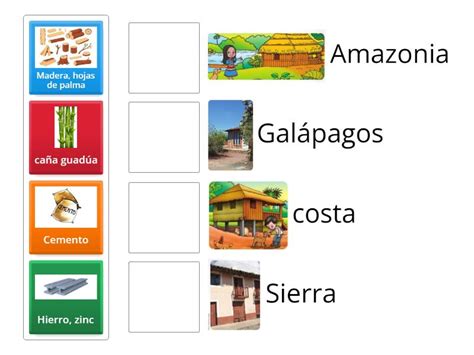 Tipos De Vivienda Relacione Cada Vivienda Con Los Materiales De