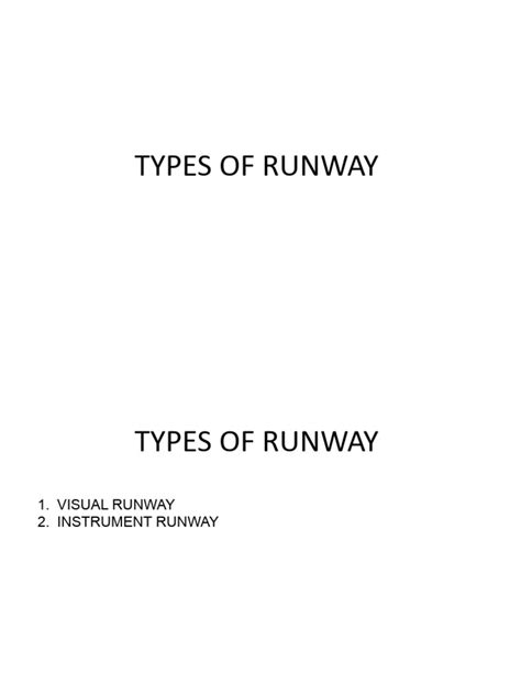 Types of Runway | PDF