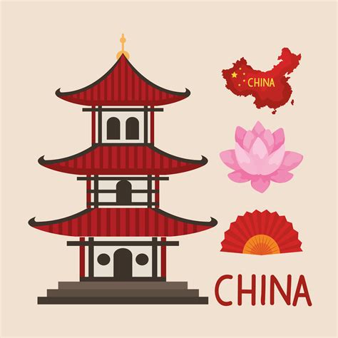 icons china culture 4992678 Vector Art at Vecteezy