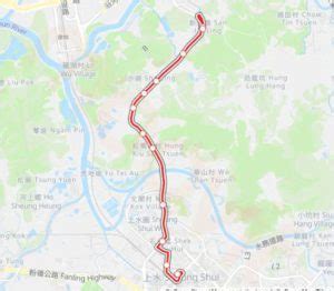 New Territories Bus Route Line No 73K Runs From Sheung Shui To Man