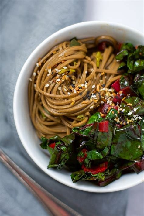 Spicy Soba Noodles With Garlicky Greens American Home Cook