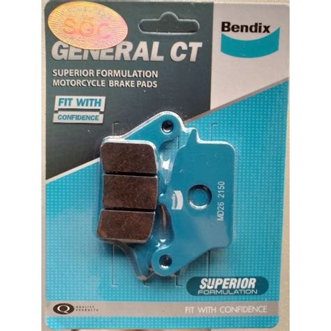 Bendix Motorcycle Brake Pads Md5md26 Honda Wave 125 Xrm Rs Gilas Wave 1002pot Shopee