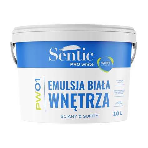 SENTIC Farba wewnętrzna akrylowa PREMIUM 10L BIAŁA SFAWP10BI Cena