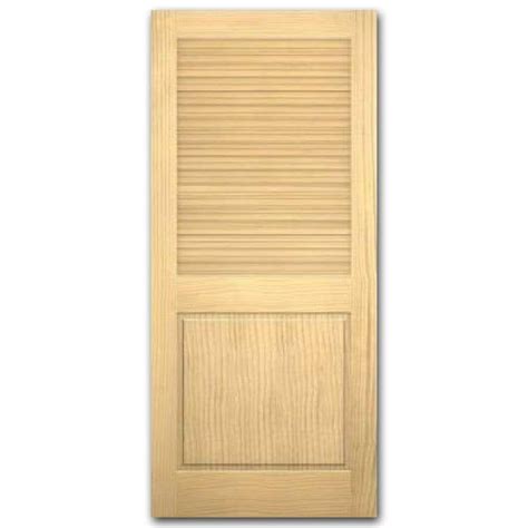 Reliabilt Louverpanel Pine Slab Interior Door Common 24 In X 80 In