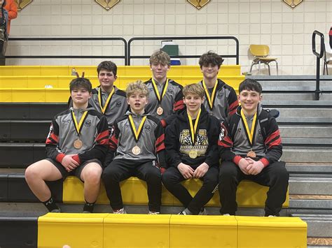 Clearfield Bison Junior High Wrestling Team 5th At North Allegheny