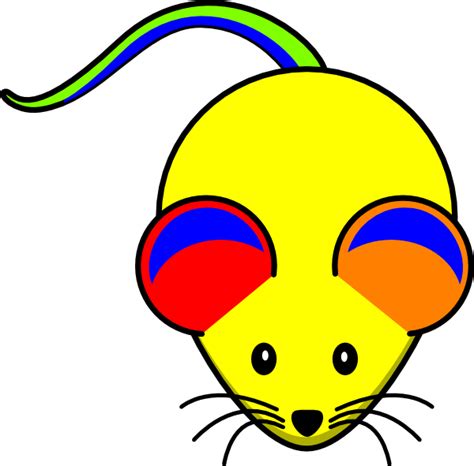 Rainbow Mouse Clip Art at Clker.com - vector clip art online, royalty free & public domain