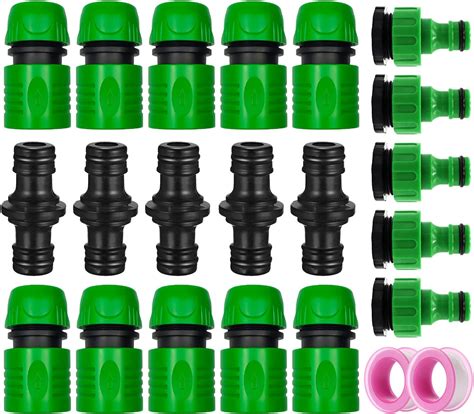 Miyobing Hose Connector Garden Hose Fitting Set 10 Hose End Quick