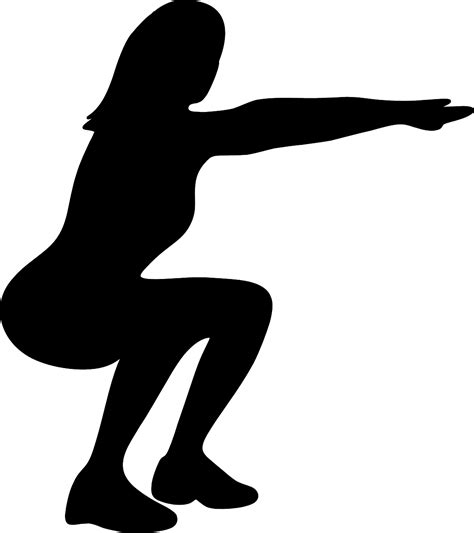 Squat Silhouette Png Free Download Png Mart