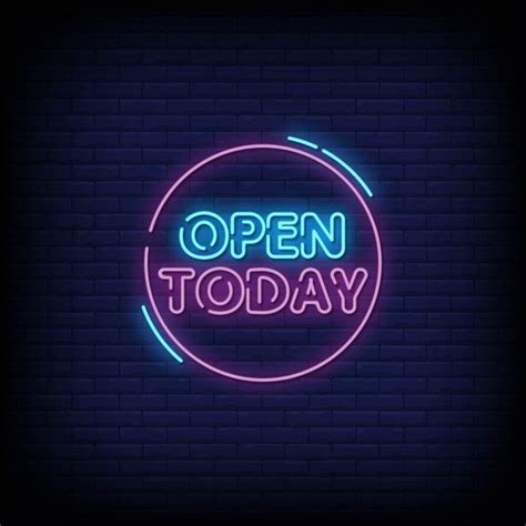 Open Today Neon Sign 47 Inch 120 Cm Neon Signs Neon Open Sign