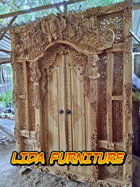 Pintu Gapura Gebyok Jati Ukir Still Rumah Bali Lazada Indonesia