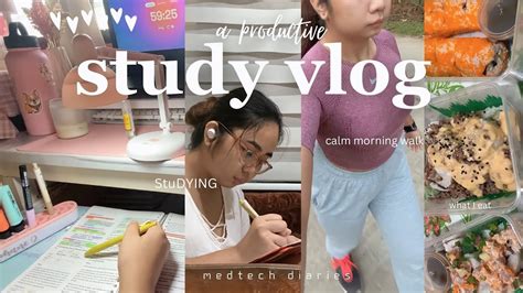 Study Vlog 💌 Romanticizing Medtech College Life Productive Days