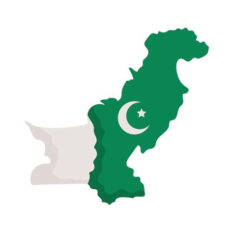 Ilustración del mapa de pakistán Vector Gratis