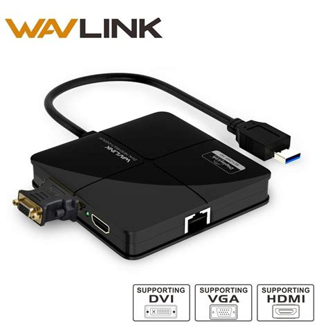 Wavlink Usb Dual Head External Graphics And Gigabit Ethernet