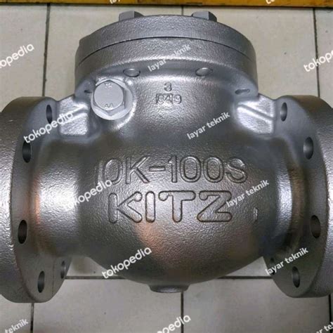 Promo Swing Check Valve Flange Jis K Kitz Cast Iron Ukuran Dn