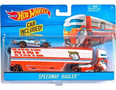 Hot Wheels Caminhão E Carro Super Rigs Speedway Hauler Frete grátis