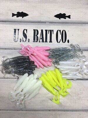 Curly Tail Minnow 2 5 Assorted Colors Lot Of 60 Baits Crappie Panfish