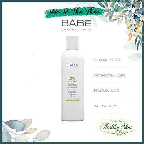 250mL Nước cân bằng toner làm sạch sâu cho da dầu da mụn Babe Stop