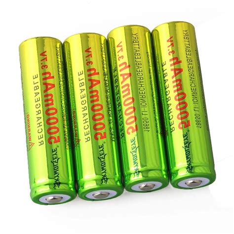 Skywolfeye 18650 Battery 5000mah 37v Li Ion Rechargeable Batteries