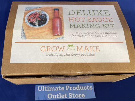 Grow And Make Deluxe Diy Hot Sauce Making Kit Learn How To Make 6 Spicy Sauces Ebay