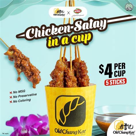 Old Chang Kee Launches Limited Time Chicken Satay And Blue Pea Nasi