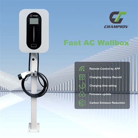 Ac Ev Charger Station Kw Kw Kw Type Wall Groundmounting Ip