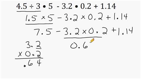 Order Of Operations With Decimals Calculator