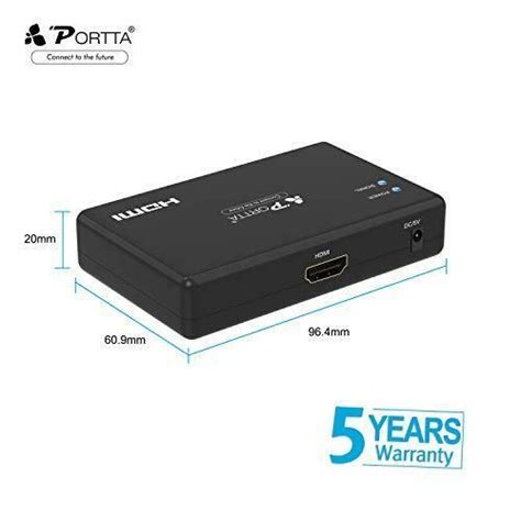 Portta Component To HDMI Converter Portta YPbPr Component RGB R L