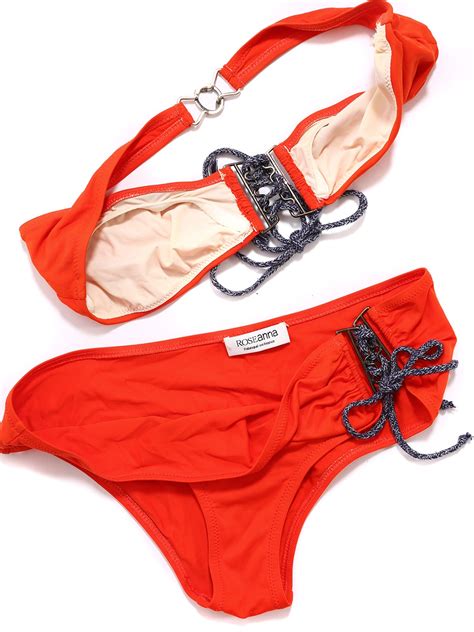 Boutique ROSEANNA Maillot de bain deux pièces bandeau et culotte rouge