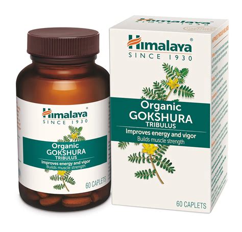 Himalaya Organic Gokshura Tribulus Terrestris I 60 Caplets I Men S