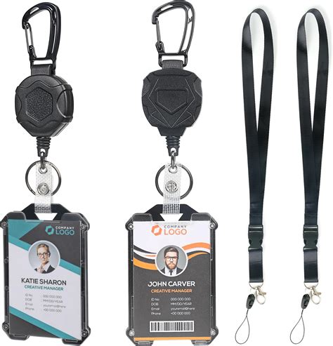 Amazon Pack Heavy Duty Retractable Badge Reel Id Badge Holder