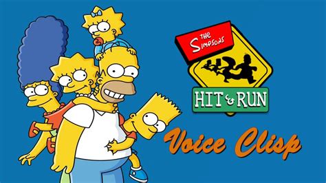 All Characters Voice Clips The Simpsons Hit Run Game All Voice