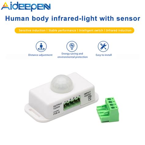 Aideepen ตเสอผาแรงดนไฟฟากวาง LED Light Infrared Sensor Switch