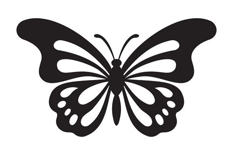 Butterfly Tattoo Silhouette Design Graphic Black Icon Of Butterfly