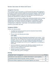 SCI115 Wk8 Assn Jsmith 11262021 Docx Nutrition Intervention For