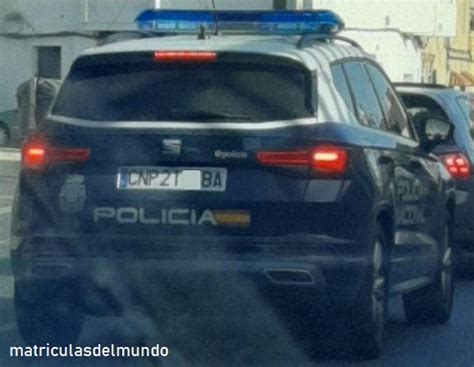 Cambio en las matrículas del Cuerpo Nacional de Policía