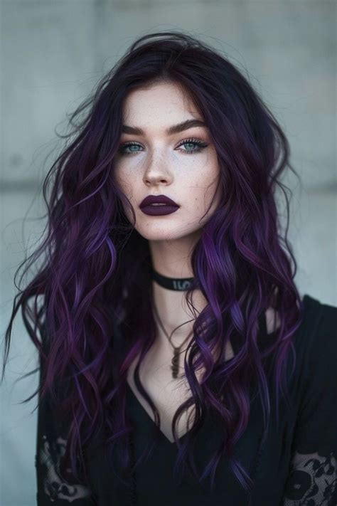 90 Creative Purple Hair Color Ideas In 2024 Hair Color For Black Hair Hair Color Purple