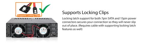 Bay SATA HDD SSD Hot Swap Enclosure Full Metal Chassis