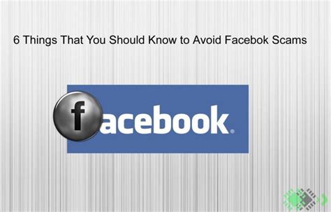 6 Things That You Should Know To Avoid Facebook Scams Tech Legends