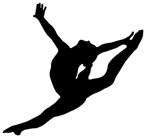 Outline Of A Gymnast Silhouette Gymnastics Gymnastics Wallpaper