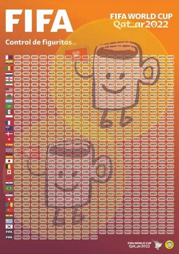 Imprimible Seguimiento Control Álbum Figuritas Mundial Qatar en venta