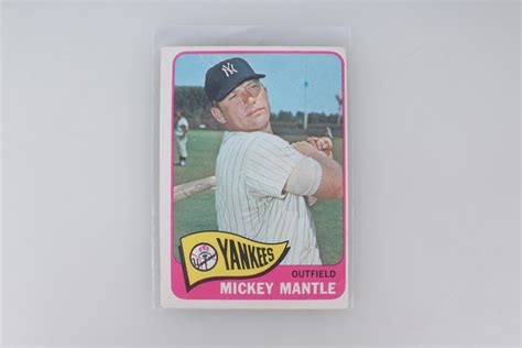 Lot Topps 1965 Mickey Mantle 350 Baseball Card