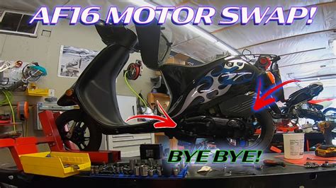 Honda Elite Sb50 AF16 Swap Zach West Build V 1 YouTube