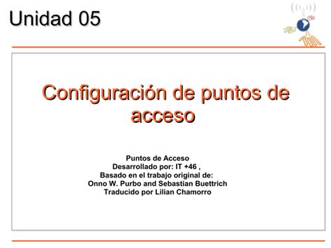 Configuraci N De Puntos De Acceso Unidad