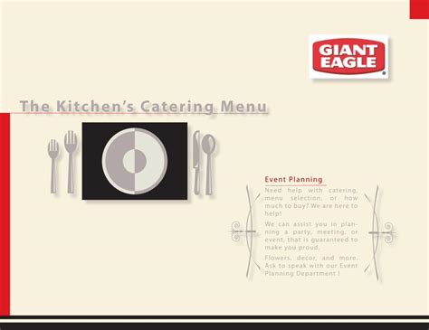 PDF Watertower Giant Eagle Catering Menu DOKUMEN TIPS