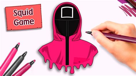 How To Draw Squid Game Guard Easy Steps Squid Game Art Youtube