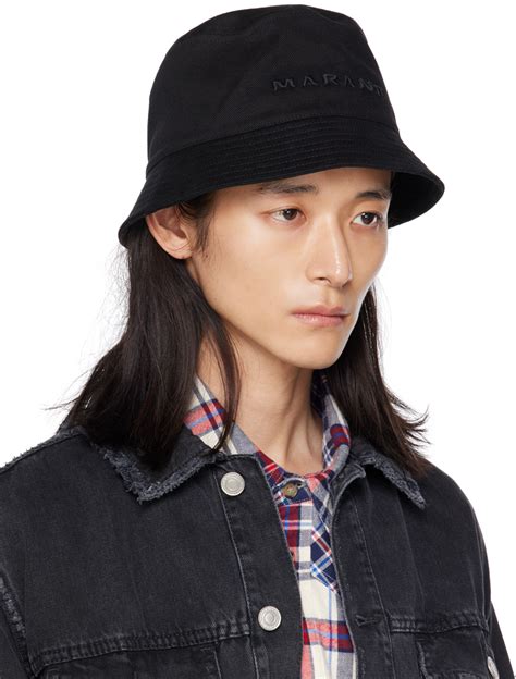 Isabel Marant Black Haley Logo Bucket Hat Isabel Marant