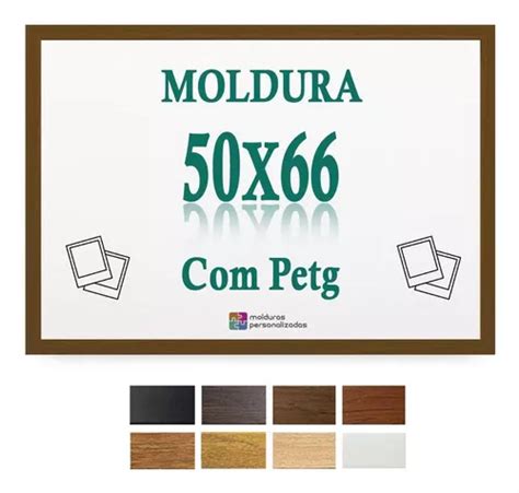 Moldura Marrom 50x66 Certificado Painel Impressão Arte Petg Frete grátis