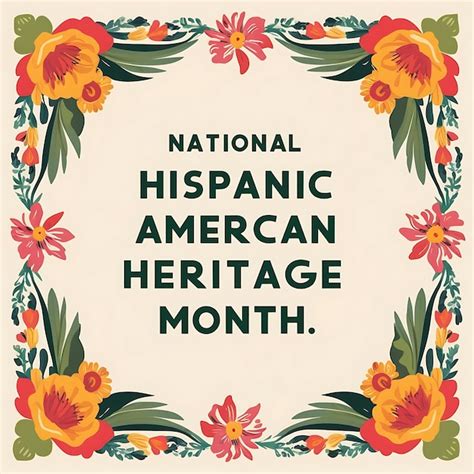 Hispanic Heritage Month Web Banner Poster Card For Social Media And Networks Premium Ai